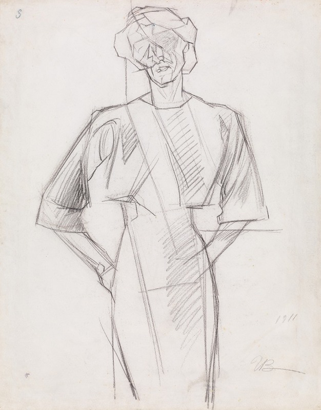 Umberto Boccioni - Study for Female Figure (Ines)