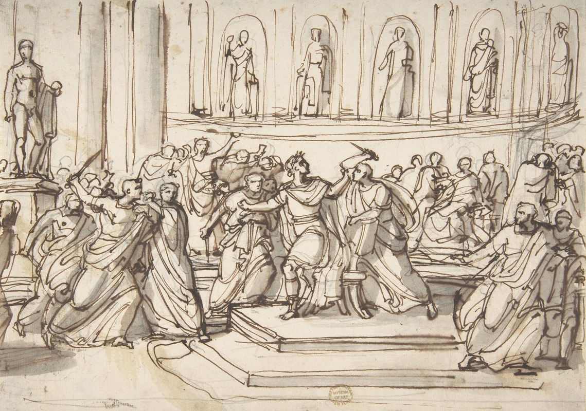 Vincenzo Camuccini - Assassination of Julius Caesar
