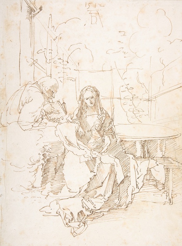 Albrecht Dürer - The Holy Family in an Enclosed Garden