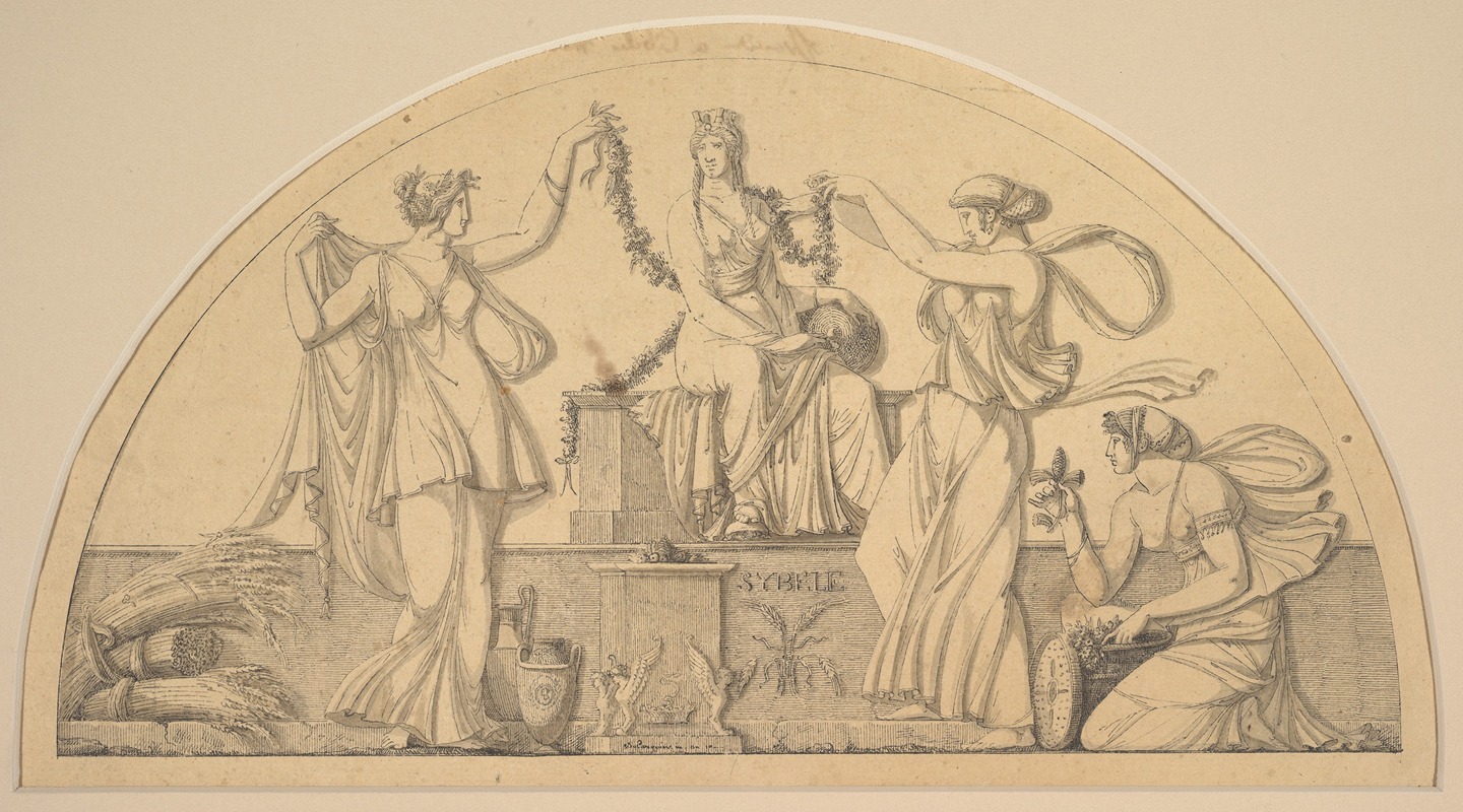 Antoine Léonard Du Pasquier - Cybele and Three Attendants