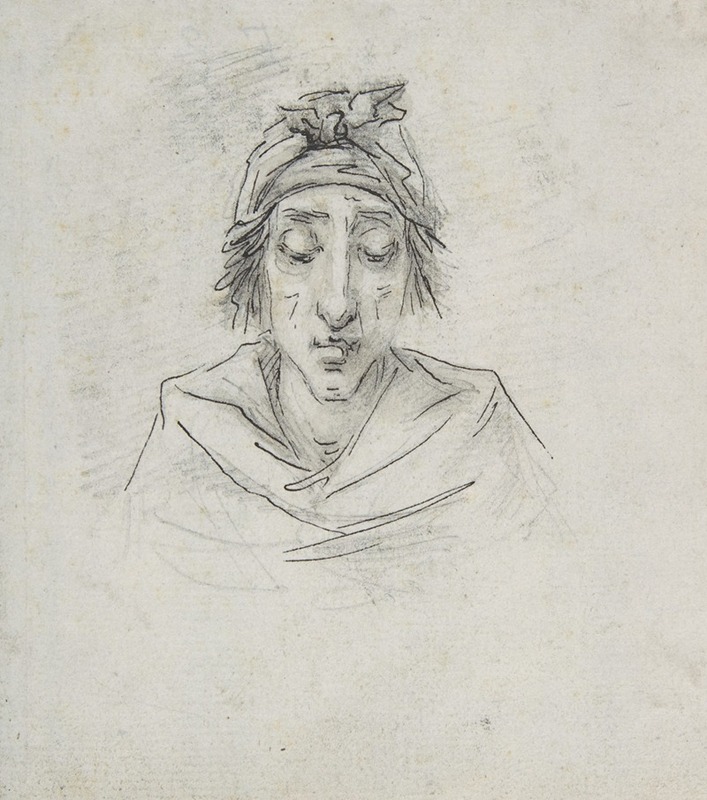 Vivant Denon - Caricature of Georges-Auguste Couthon (called Aristide, 1756-1794)
