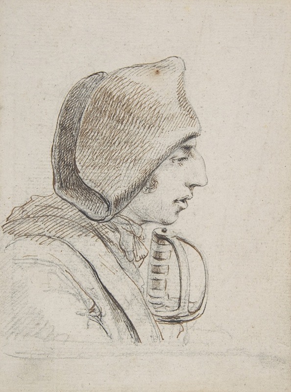 Vivant Denon - Head of a soldier in profile, with a sword handle