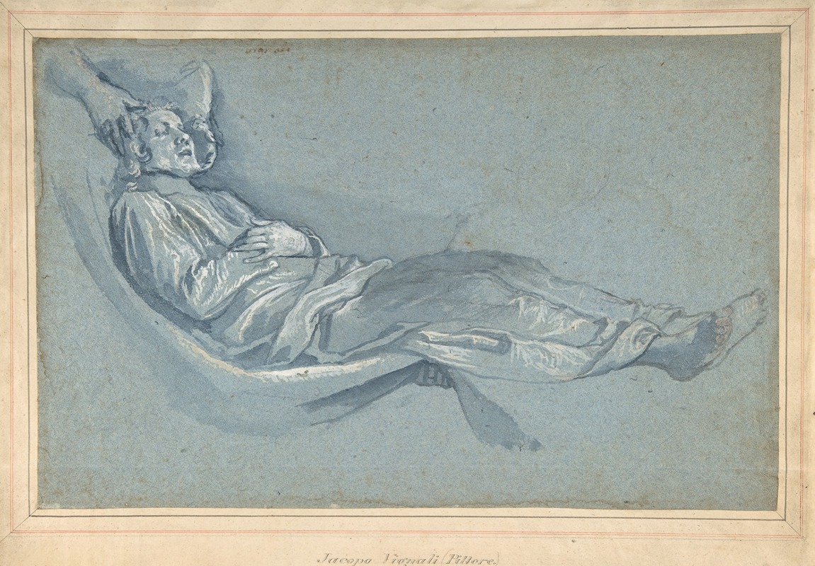 Cigoli (Ludovico Cardi) - Study for a Male Figure Lowered into a Grave