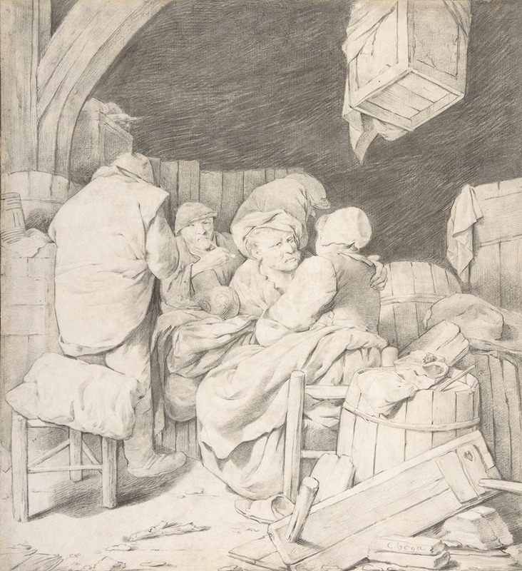 Cornelis Pietersz. Bega - Peasants Gathered at an Inn