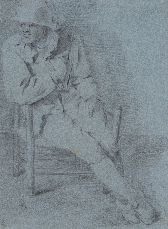 Cornelis Pietersz. Bega - Study of a seated man, one hand resting inside his jacket