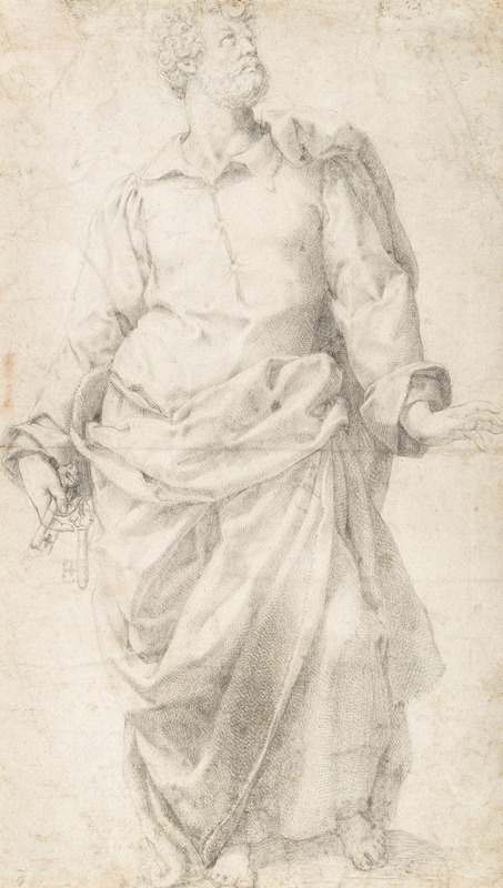 Daniele da Volterra - Study for the Figure of Saint Peter
