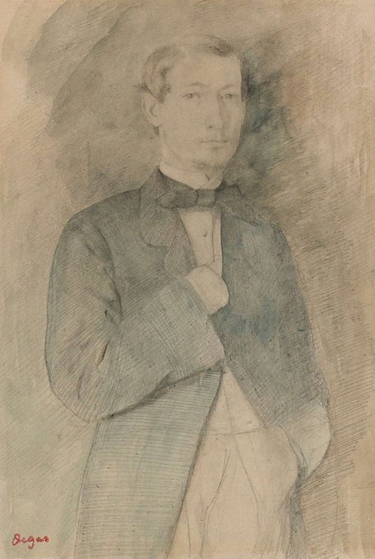 Edgar Degas - Portrait D’homme (Adelchi Morbilli)