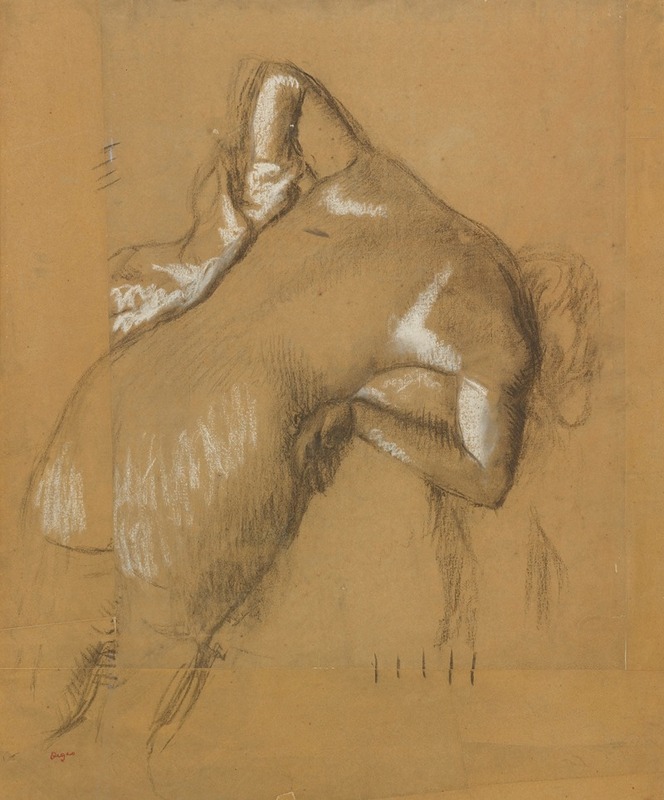Edgar Degas - Femme Nue Debout, s’essuyant