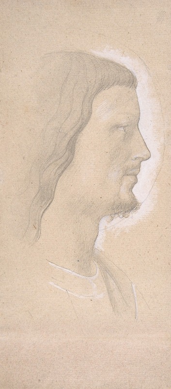 Edgar Degas - Head of a Saint (profile to the right), after Fra Angelico