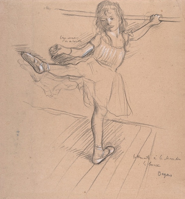 Edgar Degas - Little Girl Practicing at the Bar