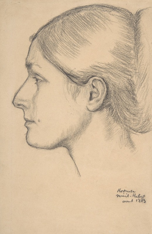 Edgar Degas - Portrait of Hortense Valpinçon (Mme. Jacques Fourchy)