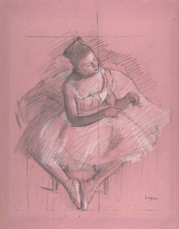Edgar Degas - Seated Dancer