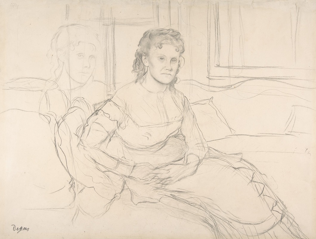 Edgar Degas - Study for Mme Théodore Gobillard