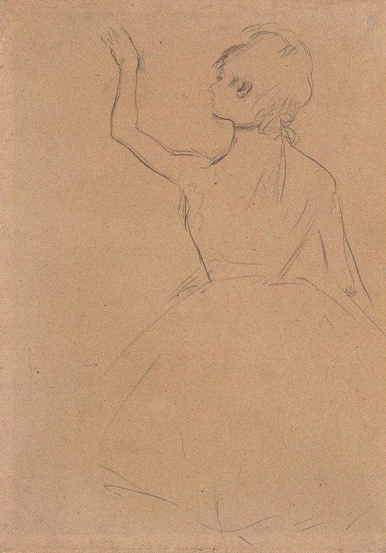 Edgar Degas - Study of a Ballet Dancer seen from the Back