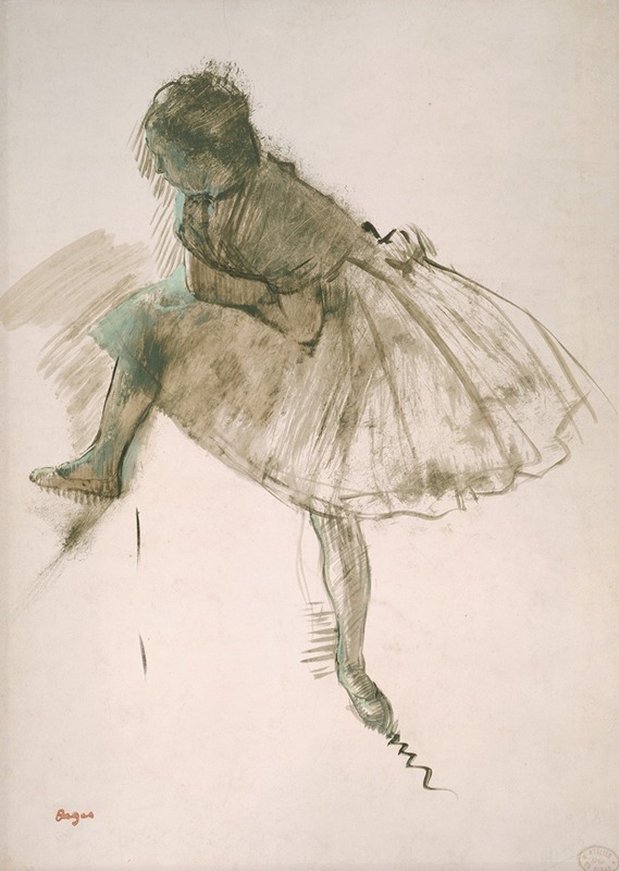 Edgar Degas - Study of a Ballet Dancer