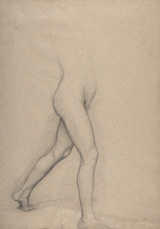 Edgar Degas - Study of a Girl’s Legs for the painting ‘Young Spartans’