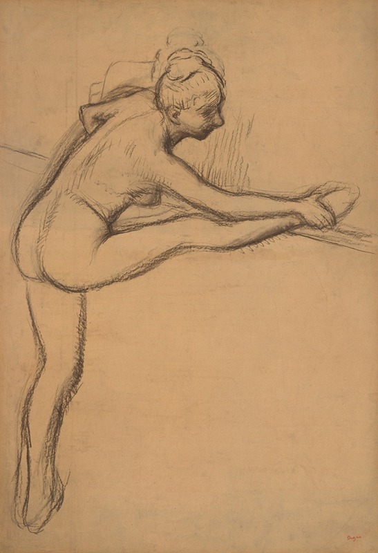 Edgar Degas - Study of a Nude (Dancer at the Barre)