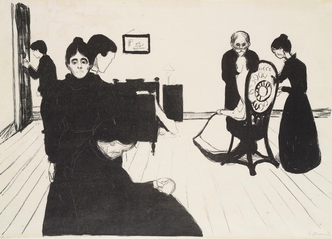 Edvard Munch - Death In The Sickroom