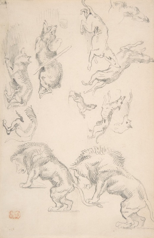 Eugène Delacroix - Studies of Animals