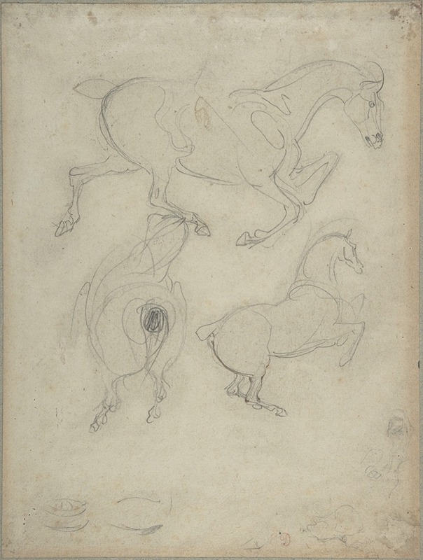 Eugène Delacroix - Studies of Horses