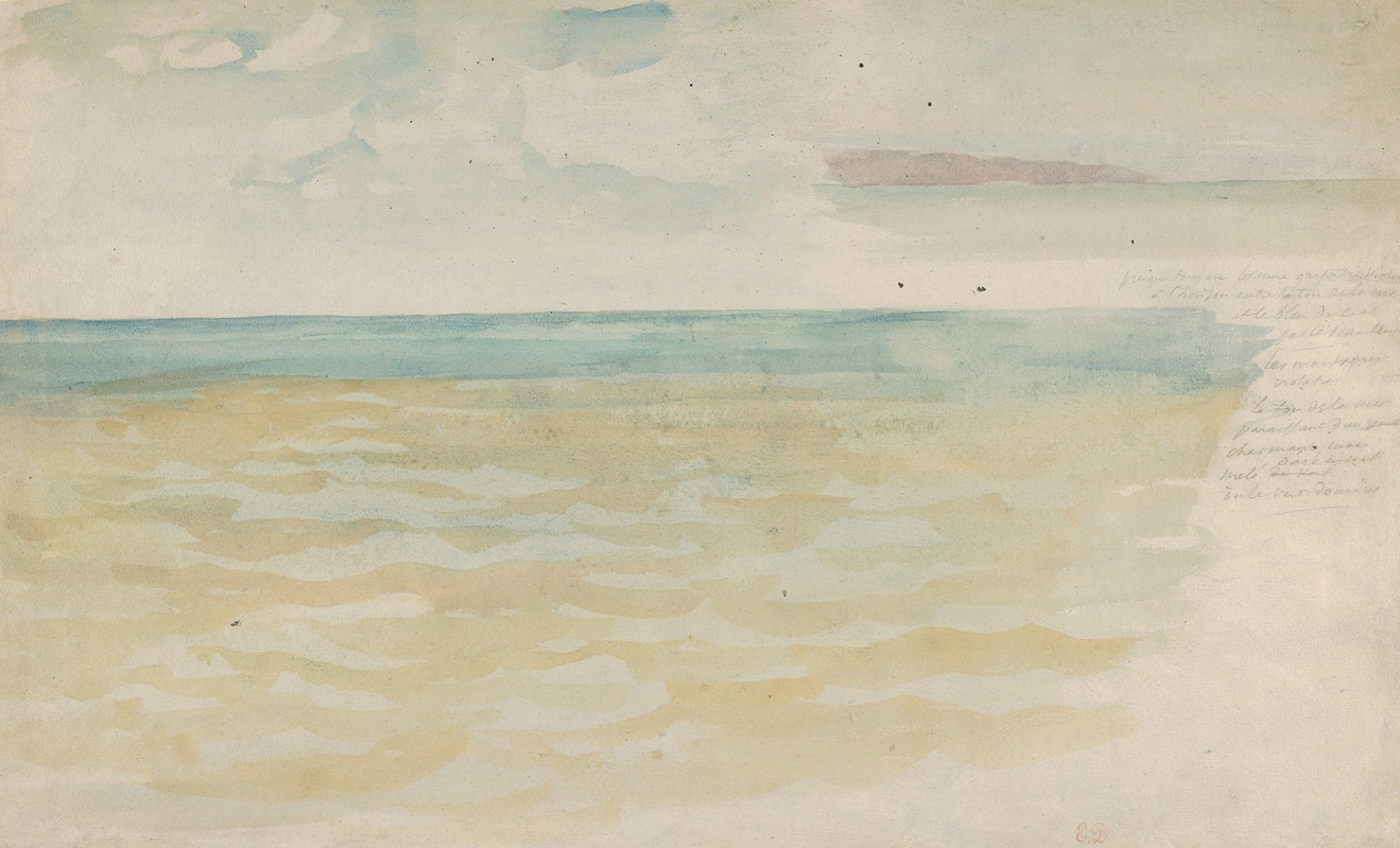 Eugène Delacroix - The Sea at Dieppe