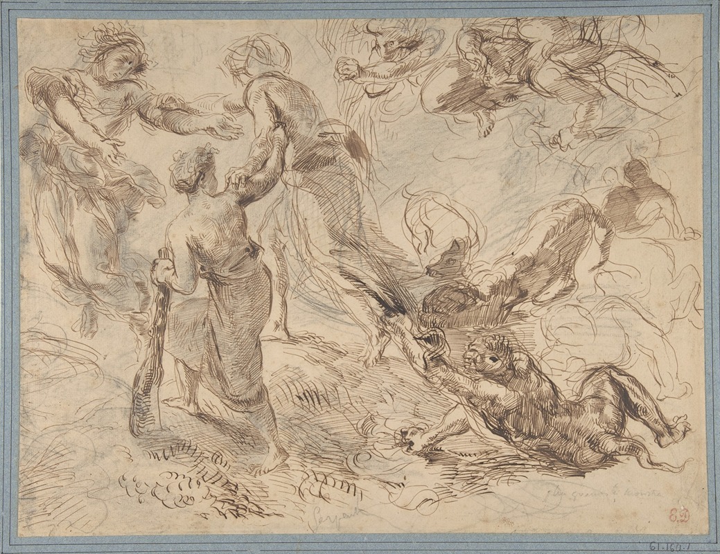 Eugène Delacroix - The Triumph of Genius over Envy