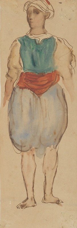 Eugène Delacroix - Young Moroccan, Standing