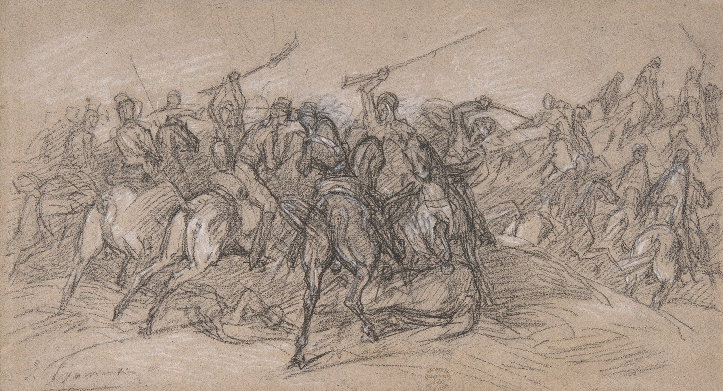 Eugène Fromentin - Arab Skirmish