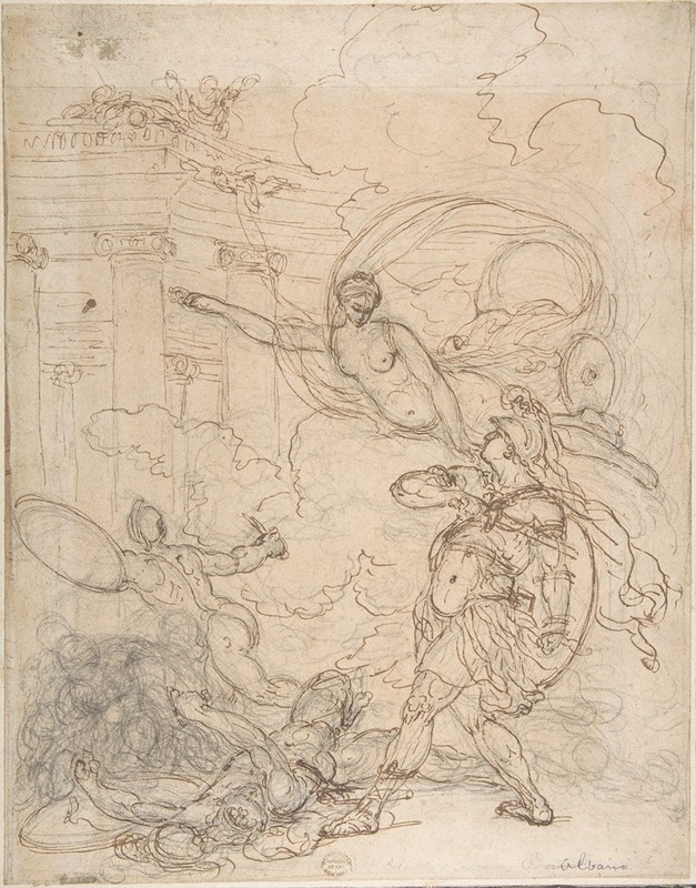 Francesco Albani - Goddess Inciting a Warrior