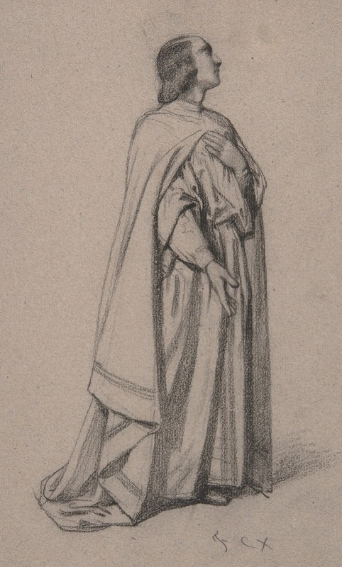 François-Claudius Compte-Calix - Standing Figure of a Robed Man
