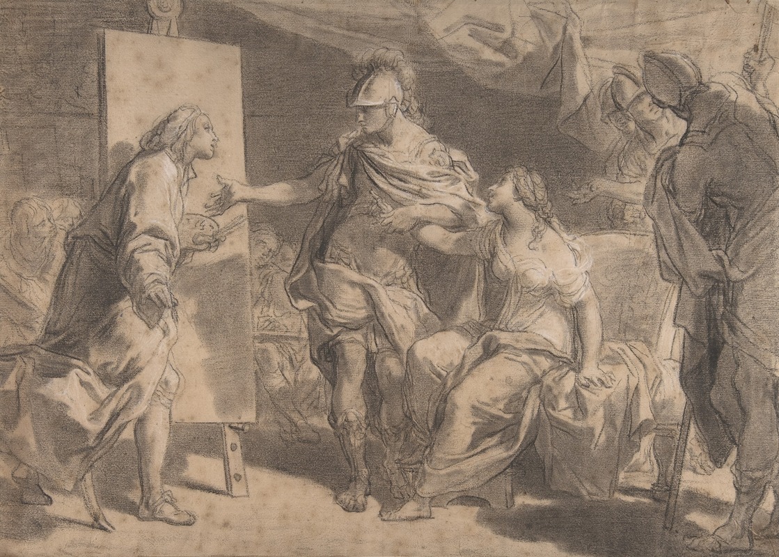 Gaetano Gandolfi - Alexander the Great Offering His Concubine Campaspe to the Painter Apelles