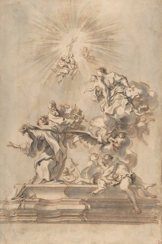 Gregorio de' Ferrari - The Ascension of the Virgin
