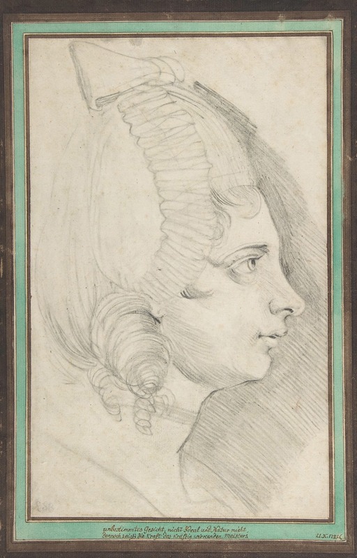 Henry Fuseli - Portrait of a Young Lady Drawn in Left Profile