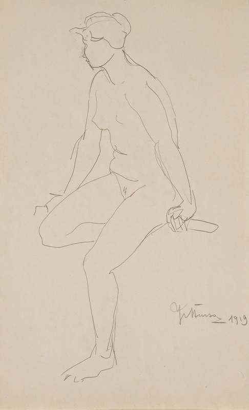 Jan Štursa - Seated nude