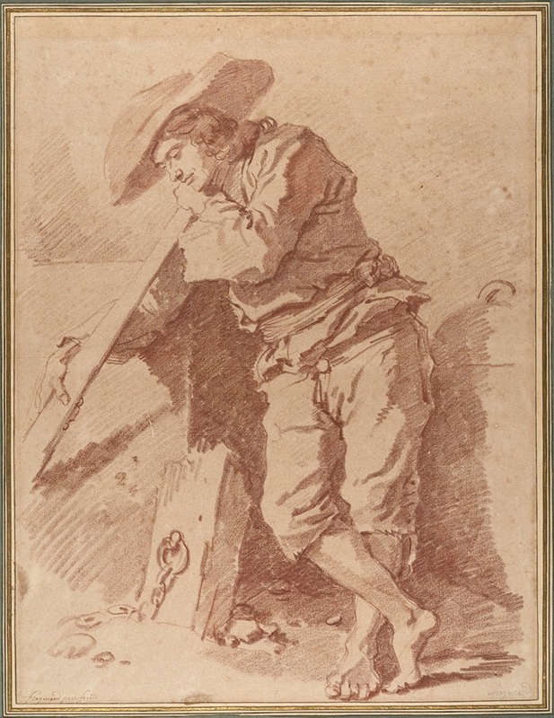 Jean-Honoré Fragonard - A Fisherman Leaning on an Oar