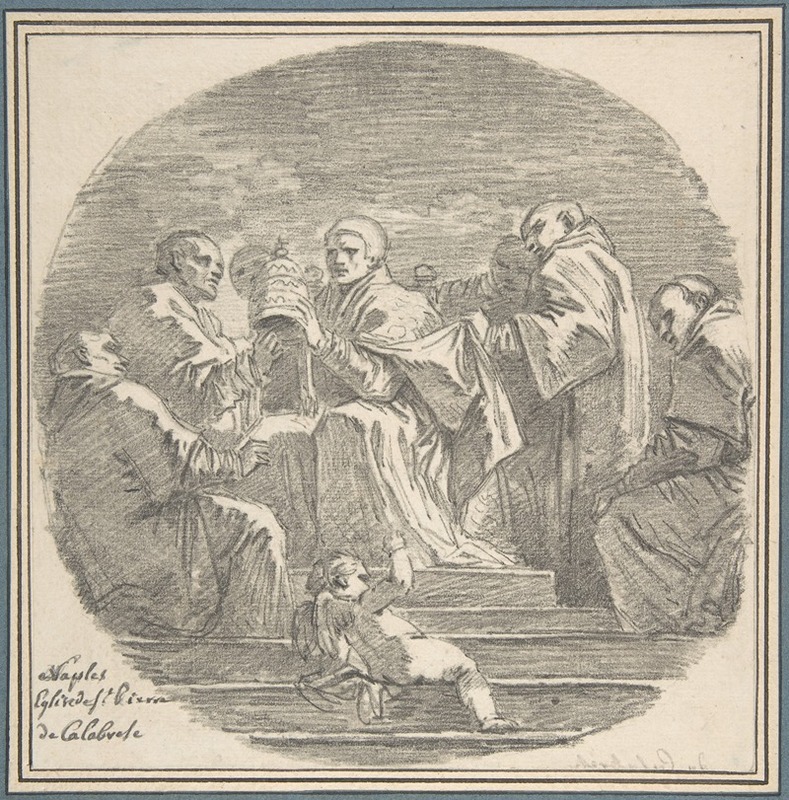 Jean-Honoré Fragonard - Saint Celestine V Renouncing the Papacy, after Mattia Preti