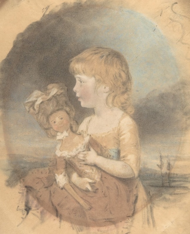John Downman - Child Holding a Doll