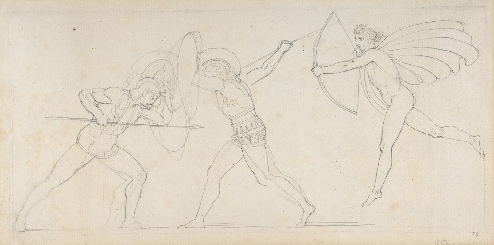 John Flaxman - Illustration for ‘Seven Chiefs Against Thebes’