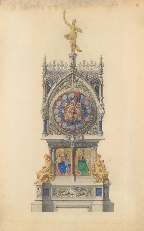 Lucien Falize - Design for Enameled Clock