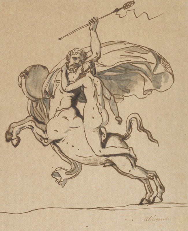 Nicolai Abraham Abildgaard - The Centaur Nessus Abducting Deianira