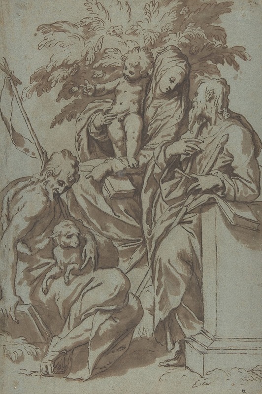Paolo Farinati - Virgin and Child with Saint John the Baptist and Saint Paul