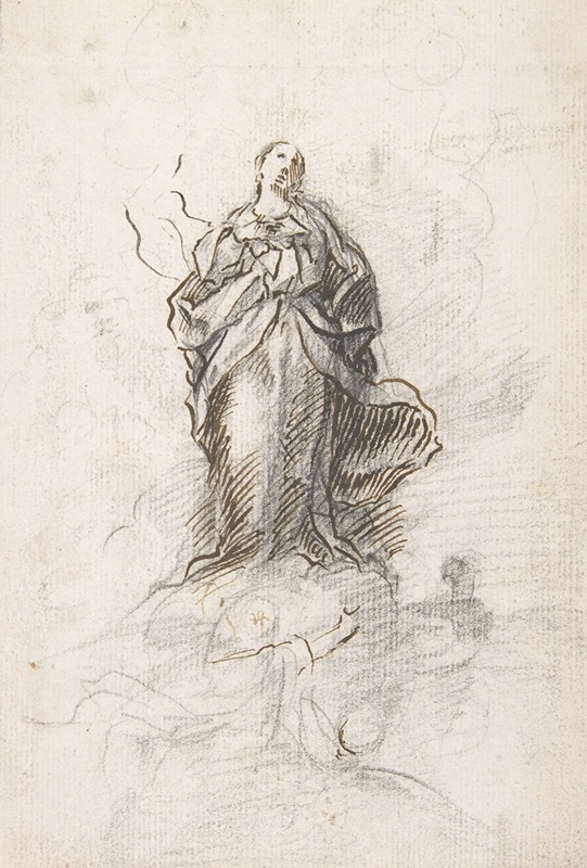 Pedro Duque y Cornejo - Virgin of the Immaculate Conception Standing on Clouds