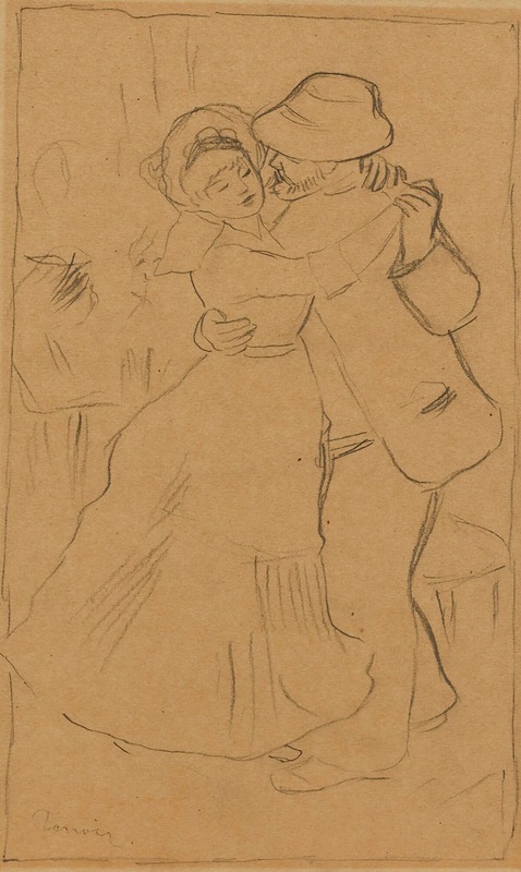 Pierre-Auguste Renoir - La danse à bougival (étude)