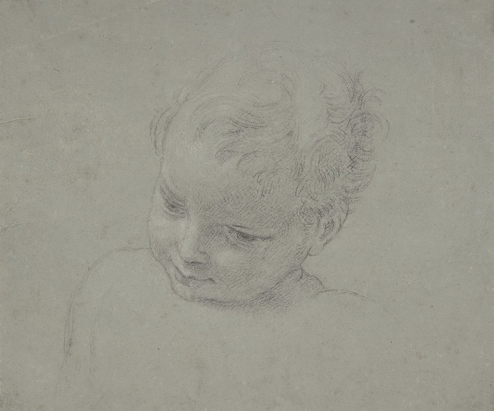 Pompeo Batoni - Bust-Length Study of a Child