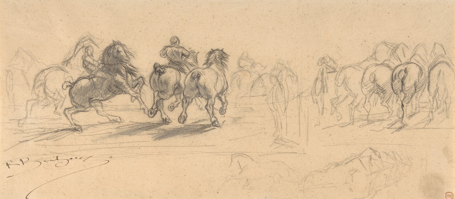 Rosa Bonheur - Study for ‘The Horse Fair’