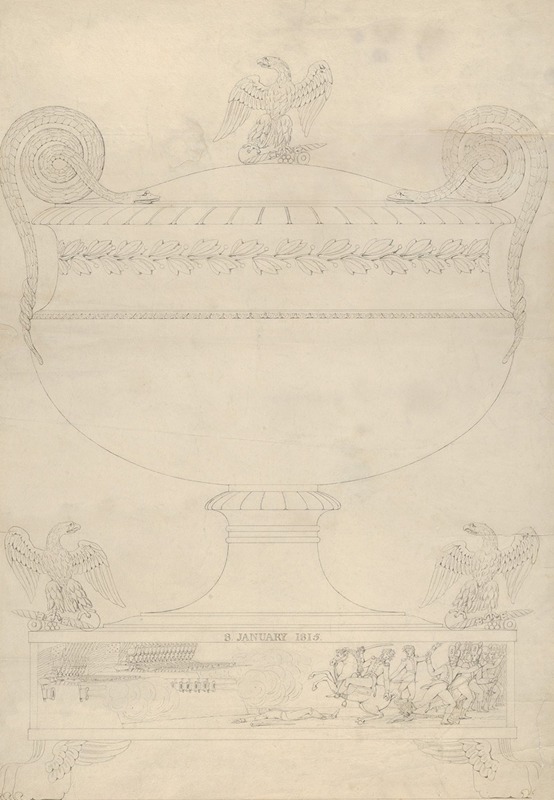 Thomas Fletcher - Design for a covered vase