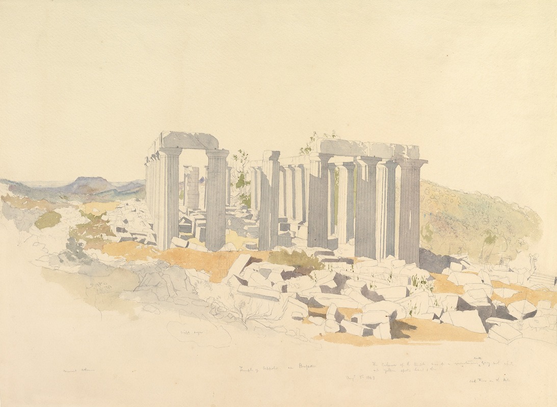 Thomas Hartley Cromek - The Temple of Apollo at Bassae