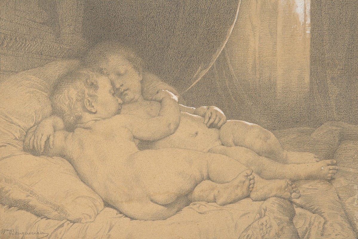 William Bouguereau - Two Sleeping Children