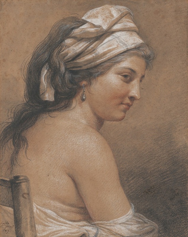 Adélaïde Labille-Guiard - Study of a Seated Woman Seen from Behind (Marie-Gabrielle Capet)