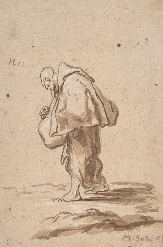 Alessandro Magnasco - Standing Pilgrim Friar.